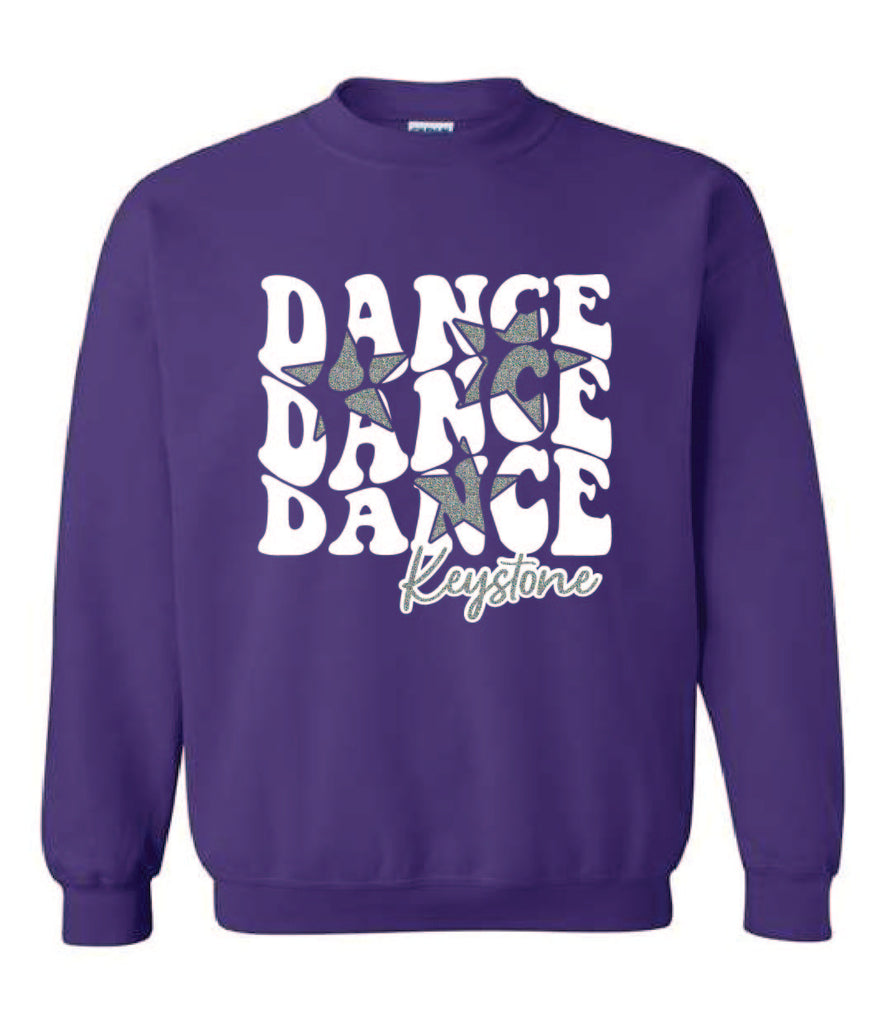 Keystone Dance Team purple crew sweatshirt