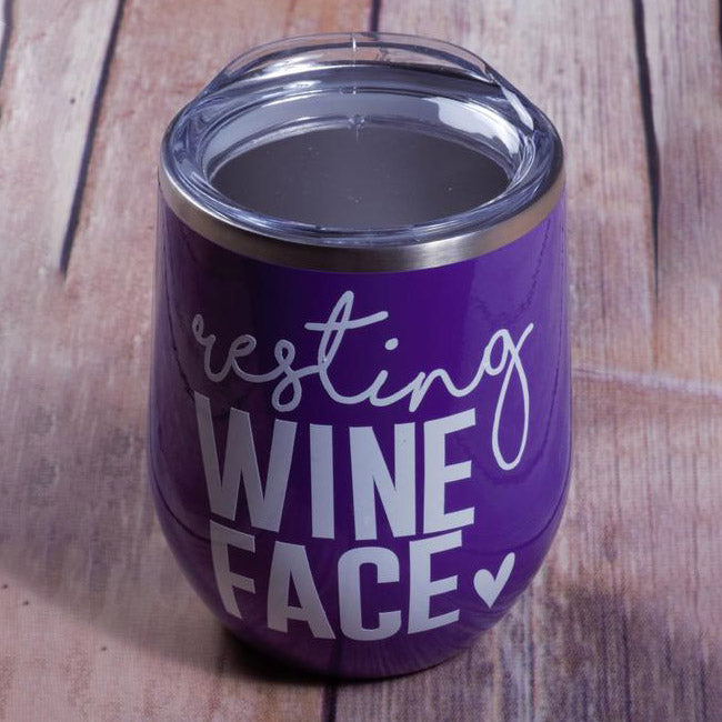 Resting Wine Face Wine Tumbler
