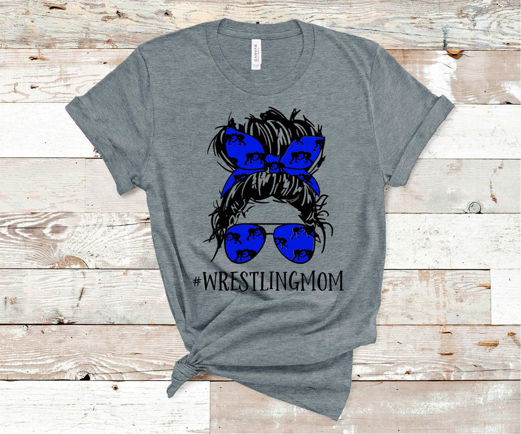 Messy Bun Wrestling Mom