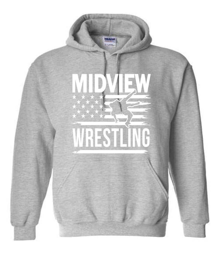 Midview Wrestling Flag Hoodie