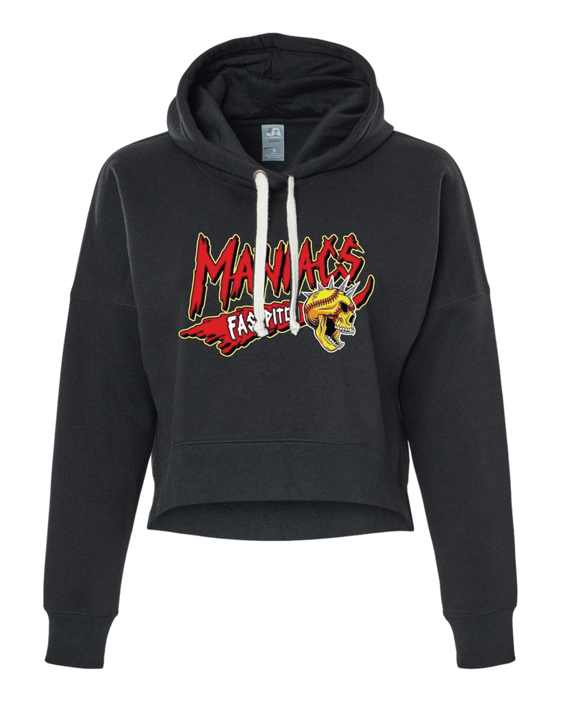 Maniacs Softball Women's Cropped Hoodie