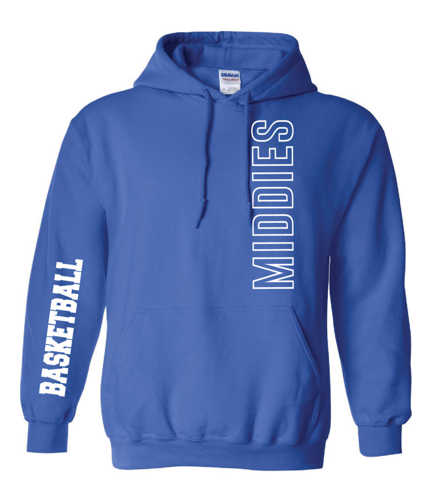 Middies Royal Blue Hoodie - choose sport for sleeve