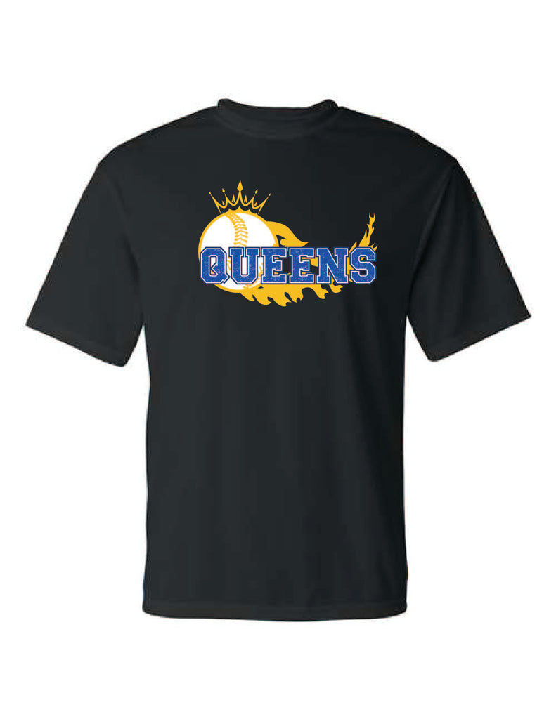 Queens Softball Performance weat tshirt