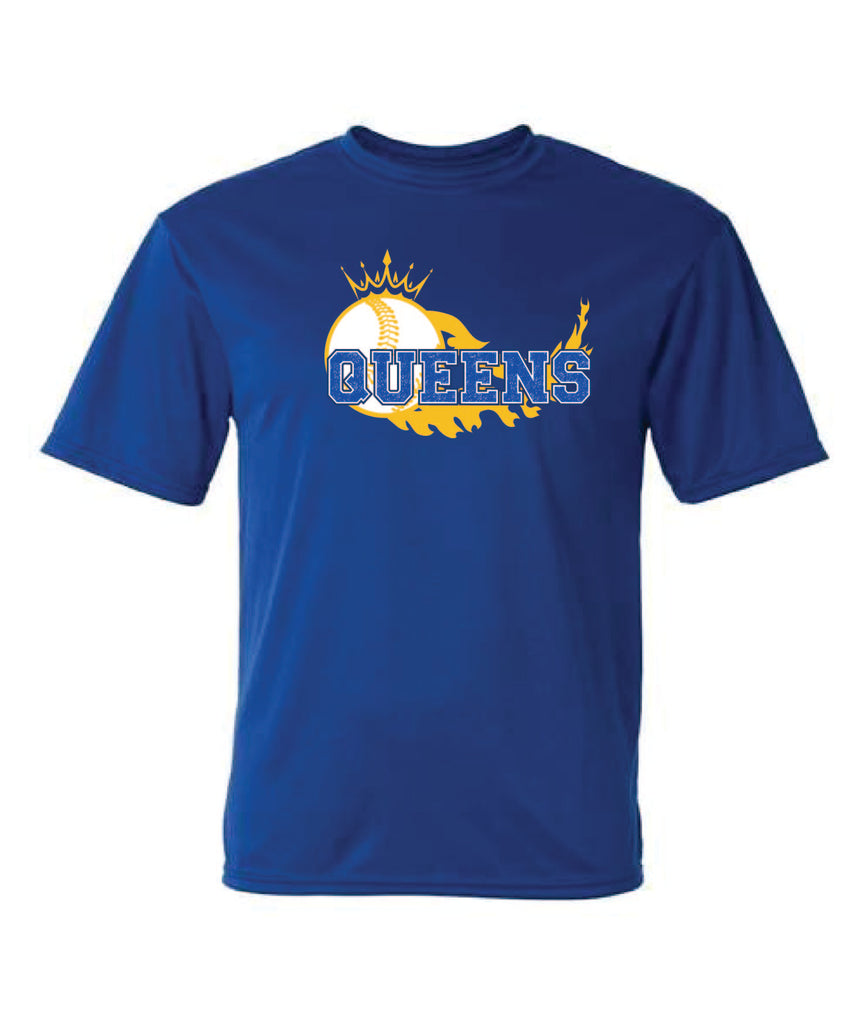 Queens Softball Performance weat tshirt