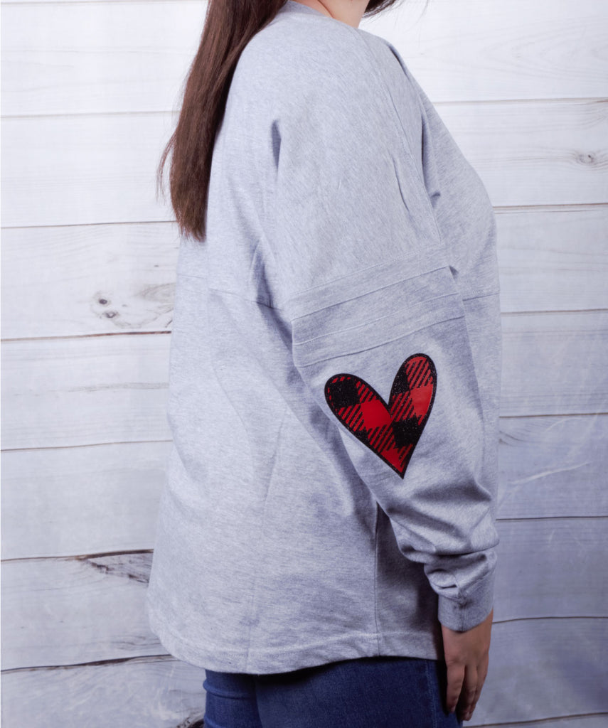 Heart Elbow Plaid -- Athletic