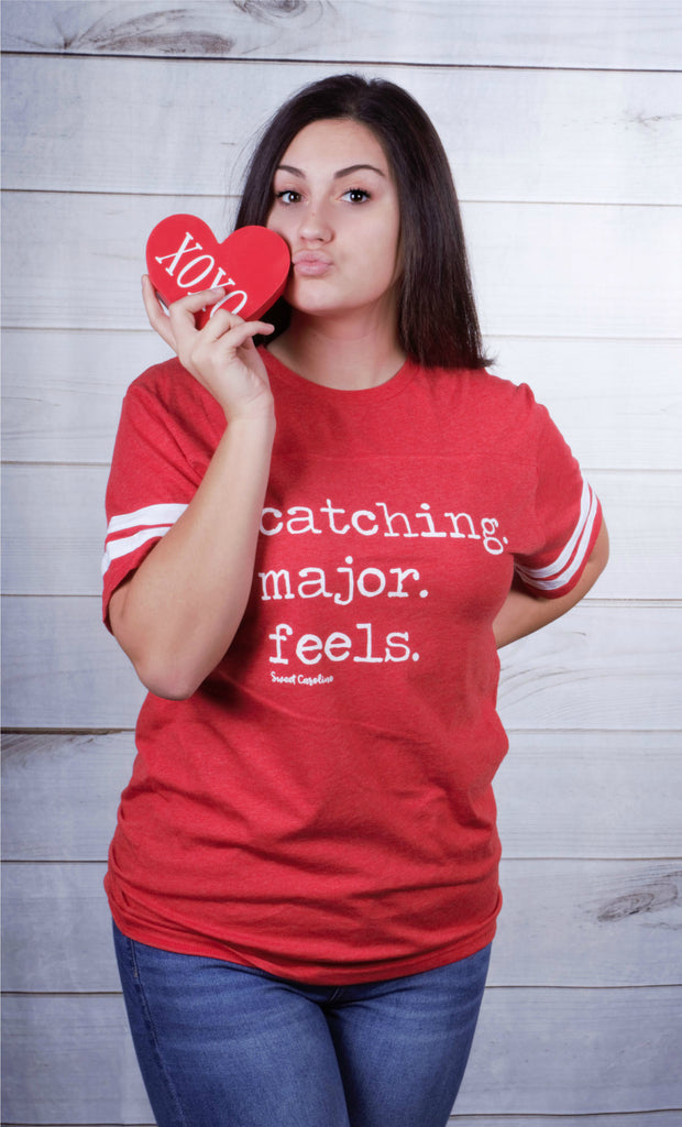 Catching Feels Striped -- Red