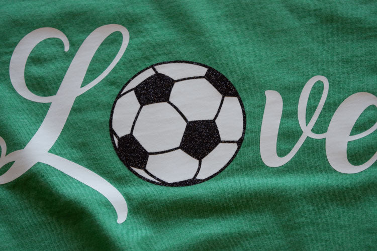 Love Soccer Heart -- Green