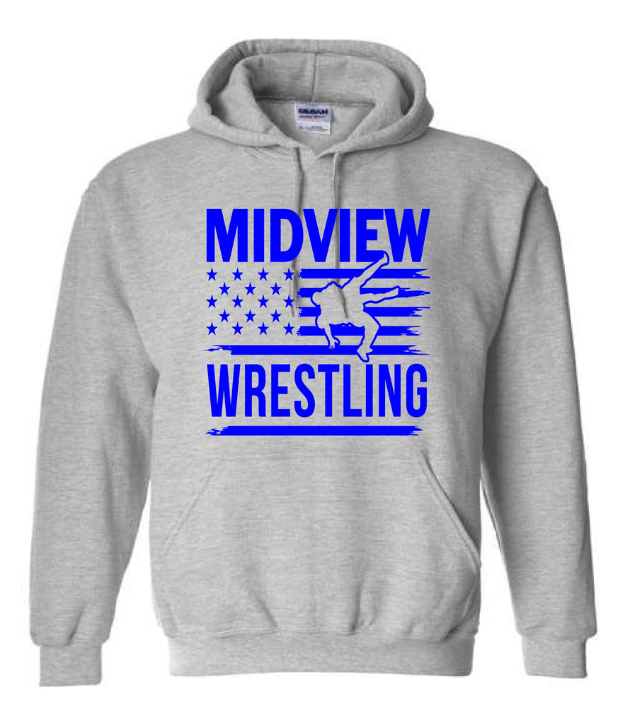 Midview Wrestling Flag Hoodie