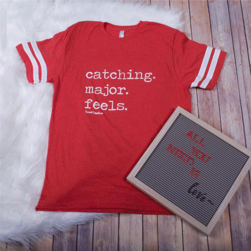 Catching Feels Striped -- Red
