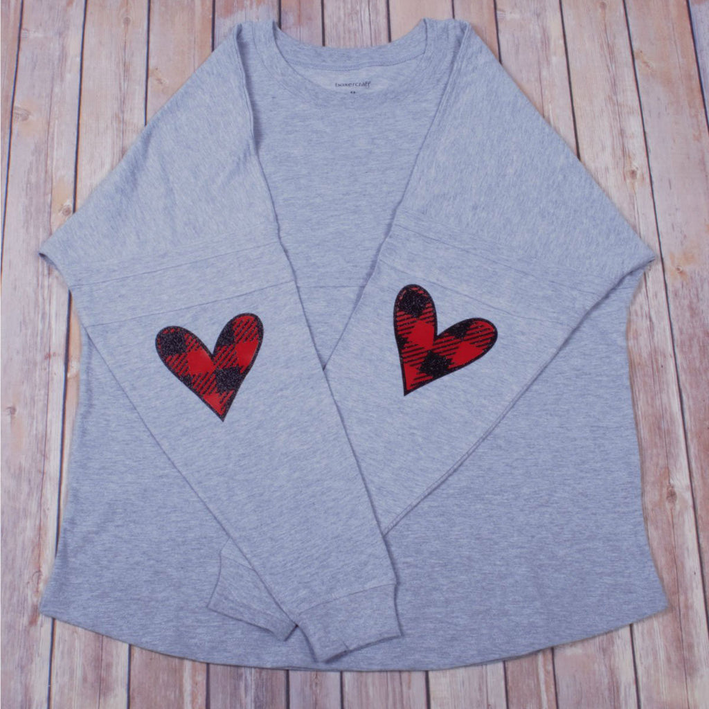 Heart Elbow Plaid -- Athletic