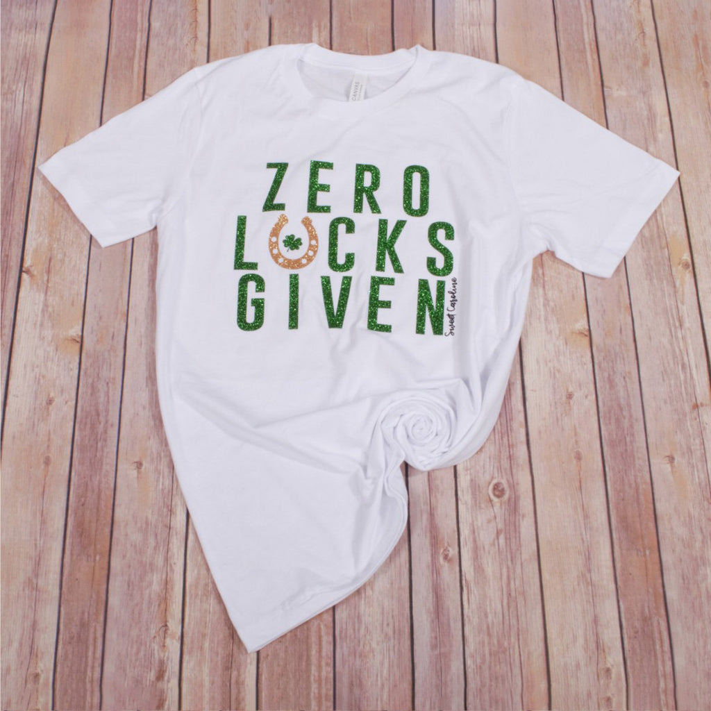 Zero Lucks Given Tee -- White