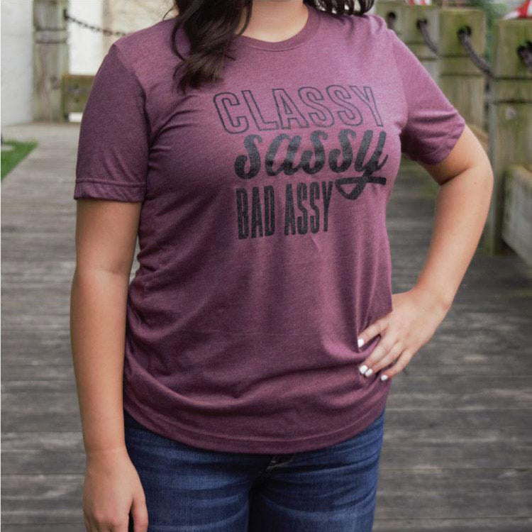 Bad Assy -- Heather Maroon
