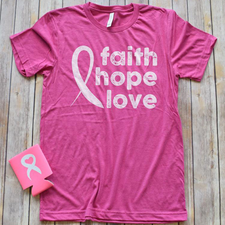 Faith Hope Love Cancer Tee