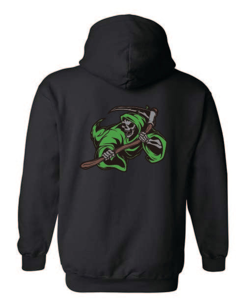 Reaper on Back Hoodie