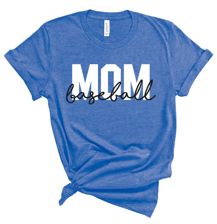 Baseball/Softball Mom in Glitter
