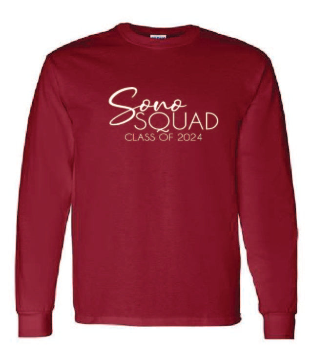 Sono Squad Class of 2024 Design 2   Long Sleeve Tshirt