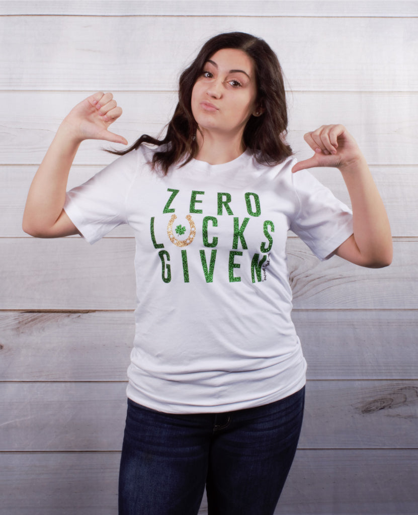 Zero Lucks Given Tee -- White